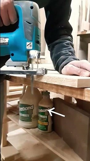 How to Use a Jigsaw for Precision Trimming! #woodworking #diy #shorts