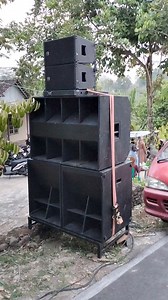 Cukup 2 Line array WISDOM TX 110 sudah bisa memback-up 4 speaker Sub untuk Center | Tri Permadani