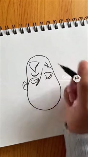 How to Draw Funny Man Face Drawing Tutorial for Beginner #drawwithme #shorts #howtodraw #facedrawing