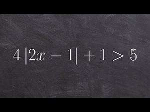 Summary for solving an absolute value inequality