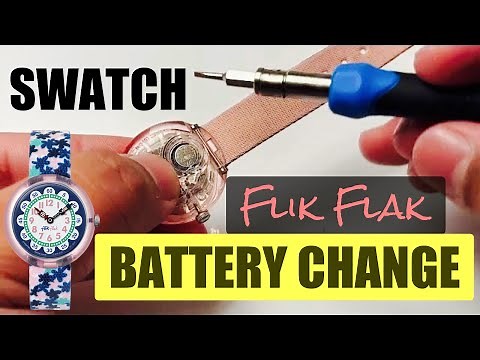Swatch Battery Replacement | Swatch Flik Flak | Battery Replacement Swatch Flik Flak London Flower