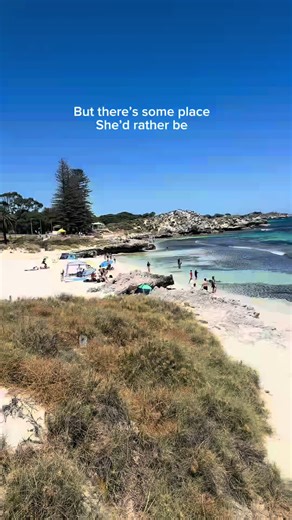 Some place she’d rather be ❣️ #beaches #perth #australia #fyp #rottnestislandperth