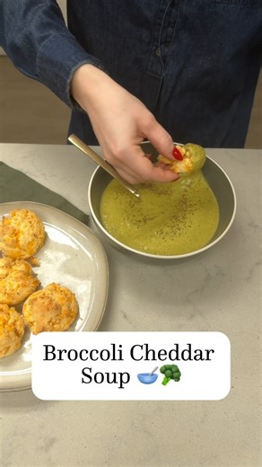 41K views · 110 reactions | Comfort in a bowl. This creamy soup is loaded with fresh veggies, easy to make, and ready in about 30 minutes thanks to the Deluxe Cooking Blender! Find the recipe here: https://bit.ly/4fTQng5 #broccolicheddarsoup #30minuterecipes #comfortmeal #soupszn | Pampered Chef | Facebook