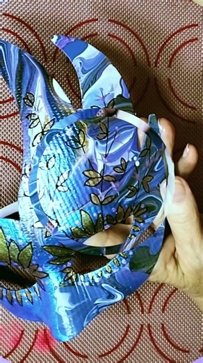 MAGIC Masquerade Mask Turned Out STUNNING! #fluidart #diy #satisfying