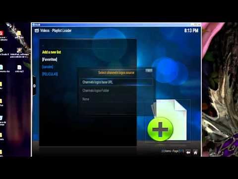 COMO PONER LISTA M3U EN PLAYLIST LOADER - EN KODI