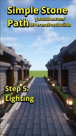 Simple Stone Brick Path in Minecraft! | Book to Block Minecraft Series #shorts #minecraft