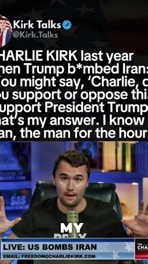 Charlie Kirk: “ I support President Trump” #charliekirk #fyp #viral #usa #trump #news #debate