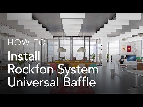 Installing Rockfon System Universal Baffle | System Installation
