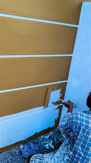 1st first court wall paint yellow colour #wallpaint #home