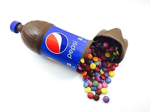 PEPSI CHOCOLATE BOTTLE with smarties (Pepsi cake)
