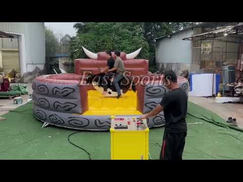 Machine bull riding inflatable for kids and adults play games#inflatablegame #inflatable