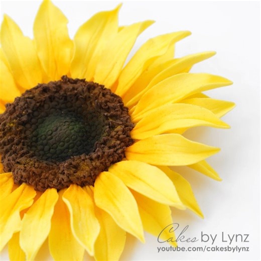How is it June already? I honestly don't know where the time goes, but I am so happy summer is almost here. It's looking a little grey where I am today so I thought I would brighten up the day and share making this sugar sunflower 🌻🌻 This little sped up sneak peak video is taken from my full step by step tutorial, which you can watch here: https://youtu.be/YjcHU7UGqYQ This would be perfect to add onto your summer themed birthday or wedding cakes. | Cakes by Lynz