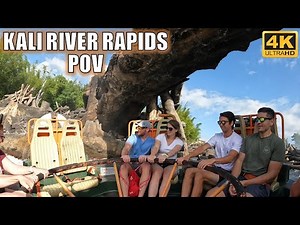 Kali River Rapids POV (4K 60FPS), Disney's Animal Kingdom Rapids Ride | Non-Copyright