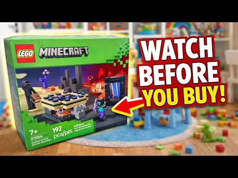 Explore the Nether and End in LEGO Minecraft!