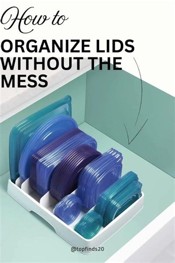 How to Organize Container Lids Fast?