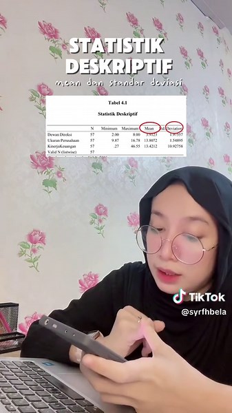 Pemahaman Mean dan Standar Deviasi dalam Skripsi