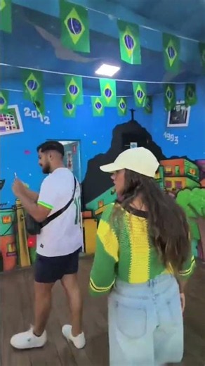 Spanish visitors exploring the Rocinha favela. Responsible guide, registered