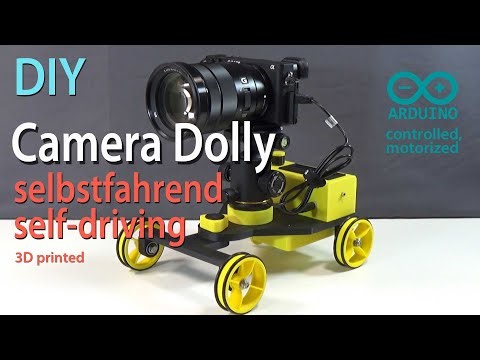 DIY selbstfahrender Kamera Dolly / self-driving Camera Dolly , motorized , Arduino controlled