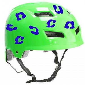 Leopard Spots Reflective Decal Set, Leopard Prints Adult Bike Helmet Sticker Kit, Leopard Spots Motorcycle Transfers / #921R