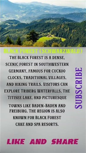 Black Forest (Schwarzwald) – Baden-Württemberg #places #tour #tourism #travel #country