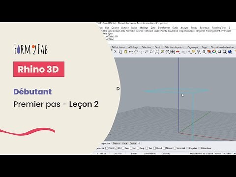 Rhino 3D : Leçon 2 - Premiers Pas