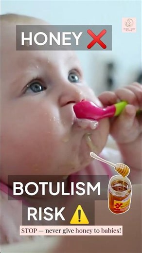 Why Babies Under 1 Should NEVER Eat Honey👶⚠️ #newborn #baby #education