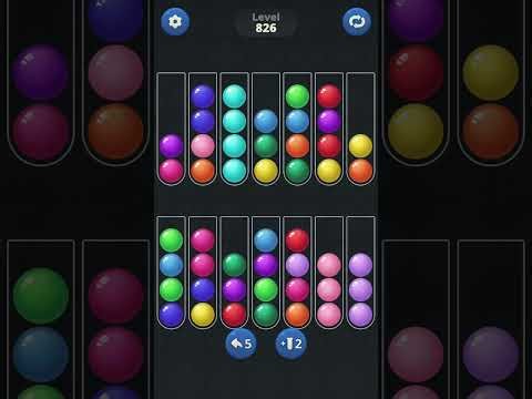 Ball Sort by Infinite Joy (V2): Levels 825, 826, 827