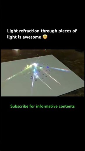 Light Refraction Through Glass Pieces 🔍✨