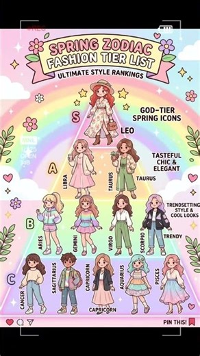 12 Zodiac Signs' Spring Outfit Style Guide 2026 🌸