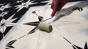 Watch Star Tile Stencil- Geometric Cement Tile Stencils for Painting Tiles - Reusable Tile Stencils for Ho on Amazon Live