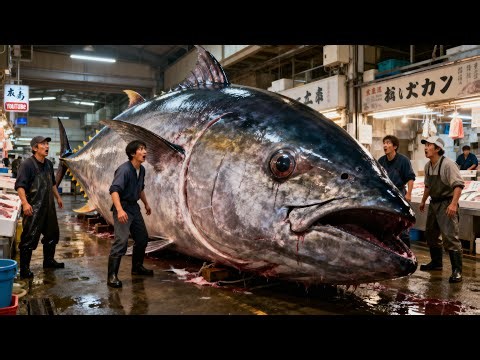 Yellowfin Tuna Fillet Preparation from Start to Finish 🌊🐟