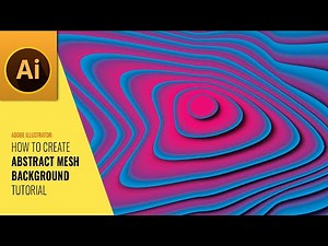 Adobe Illustrator Gradient Mesh Abstract Background Tutorial