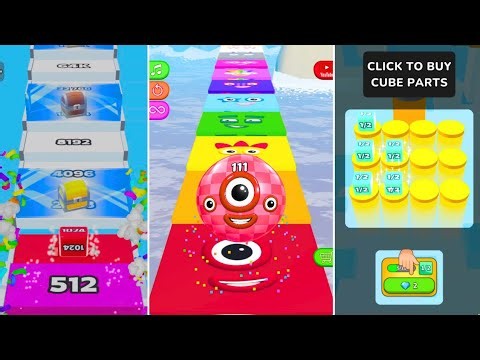 Level 1 | Jelly Run 2048 [Old vs Latest Version] vs BGH Ball Run 2048 | Updated Gameplay Walkthrough