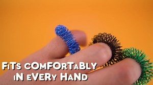 BunMo Spiky Sensory Rings 9pk – Fidget Rings for Adults – Sensory Stimulation & Finger Comfort – Acupressure Rings – Durable & Portable Pain Stim Fidget