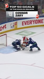 Goal No. 48 on our countdown is Connor Zary's remarkable overtime winner, which completed the comeback for the Calgary Flames! 🔥 | NHL