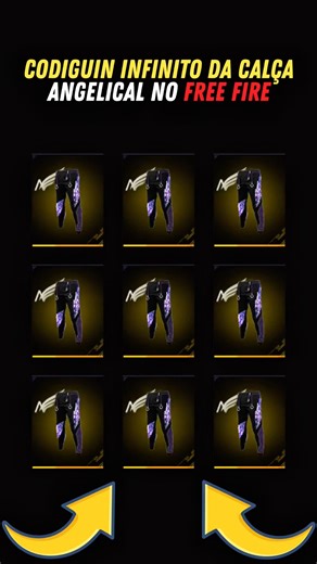 Chegou!! codiguin da calça angelical roxa no free fire #freefire #codeff #codiguin #garenafreefire
