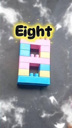 🤫🧱 ASMR Building blocks Number Eight / Satisfying DIY