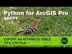 ArcPy Export Attribute Table to CSV | Python for ArcGIS Pro