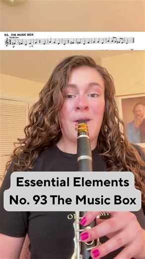 Essential Elements No. 93 The Music Box #clarinet #clarinetist #klarinette