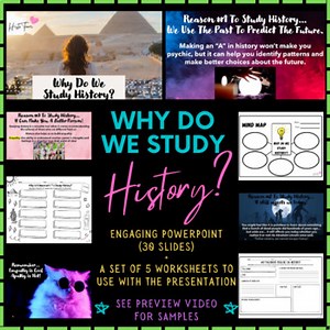 Why Study History? Back to School PowerPoint Lesson and Activities