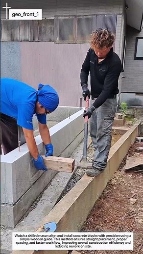 Master Mason’s Trick for Perfect Block Alignment – Simple but Genius!