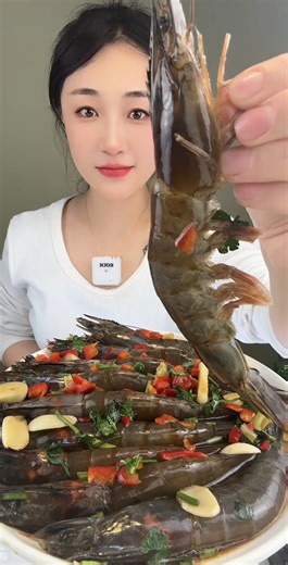 Tai shrimp pickled pickled seafood #raw #Tai #raw #viral #fyp #reels #original #satisfying #eating #eatingshow #eatingasmr #Spicy | ENJOY Master 9001