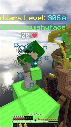 Insane Bedwars play #minecraft #hypixel #gaming #shorts #bedwars