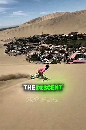 Sand Boarding or Sand Falling? 🏜️🏂 #shorts #adventure #extreme #sandboarding