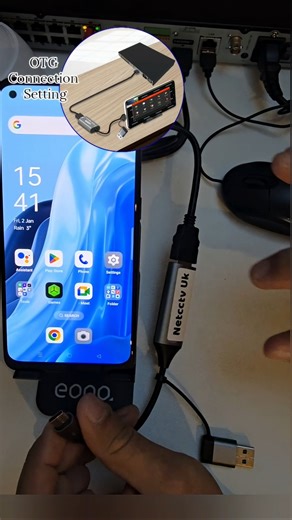 An OTG or On The Go adapter (sometimes called an OTG cable, or OTG connector) HDMI USB C DVR NVR