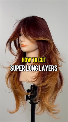 Gilad | Hair Video Education on Instagram: "How to Cut Layers on Super Long Hair 🔥 Step-by-Step Tutorial ❤️ You will like these layers if you want movement but don’t want full on feathered Farrah Fawcett layers. It protects the length while creating layers! #haircut #haircuttutorial #hairtutorials #haireducation #nychairstylist"