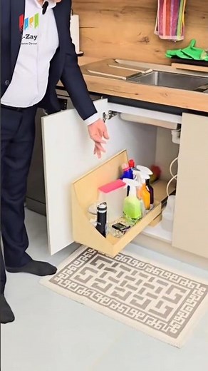 MAXIMIZE YOUR SPACE | Kitchen Under Sink Cabinet Storage Ideas #kitchenorganization