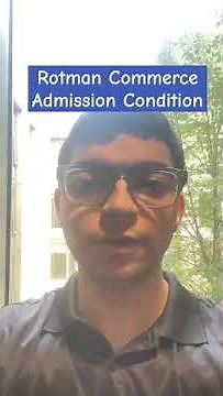 Criteria for Rotman students to progress to Year Two