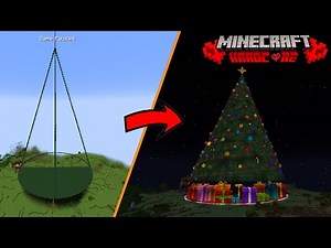 I Built A Massive Christmas Tree In Minecraft Hardcore Ep11