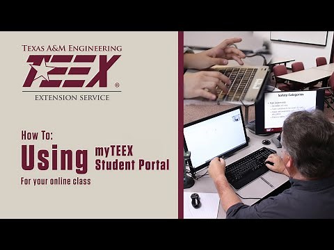 TEEX Microlearning | How to Use myTEEX Student Portal